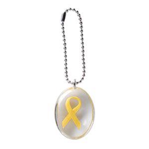 Yellow Ribbon Stone on a Chain